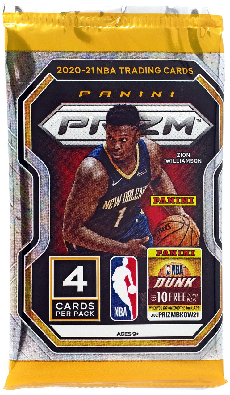 NBA Panini 2020-21 Prizm Basketball Trading Card RETAIL Pack 2021