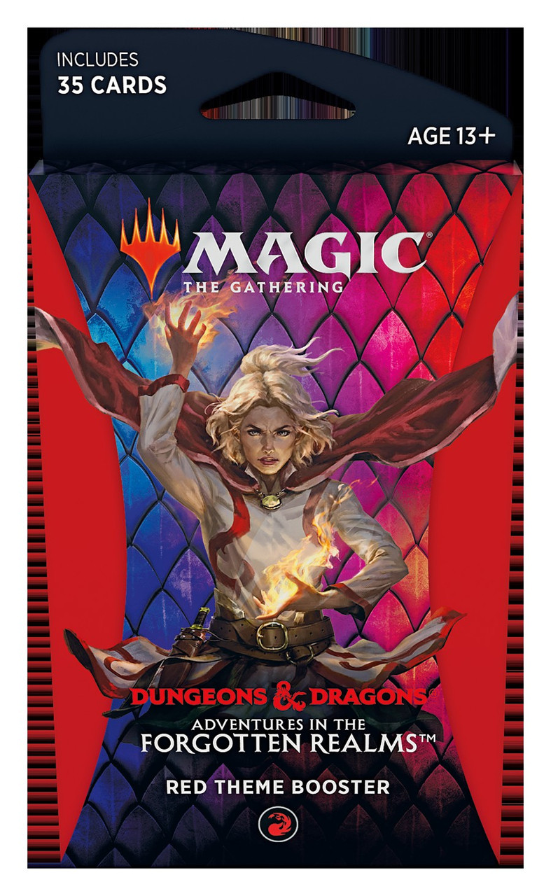 Magic The Gathering Trading Card Game Adventures In The Forgotten Realms Red Theme Booster 35 Cards Wizards Of The Coast Toywiz