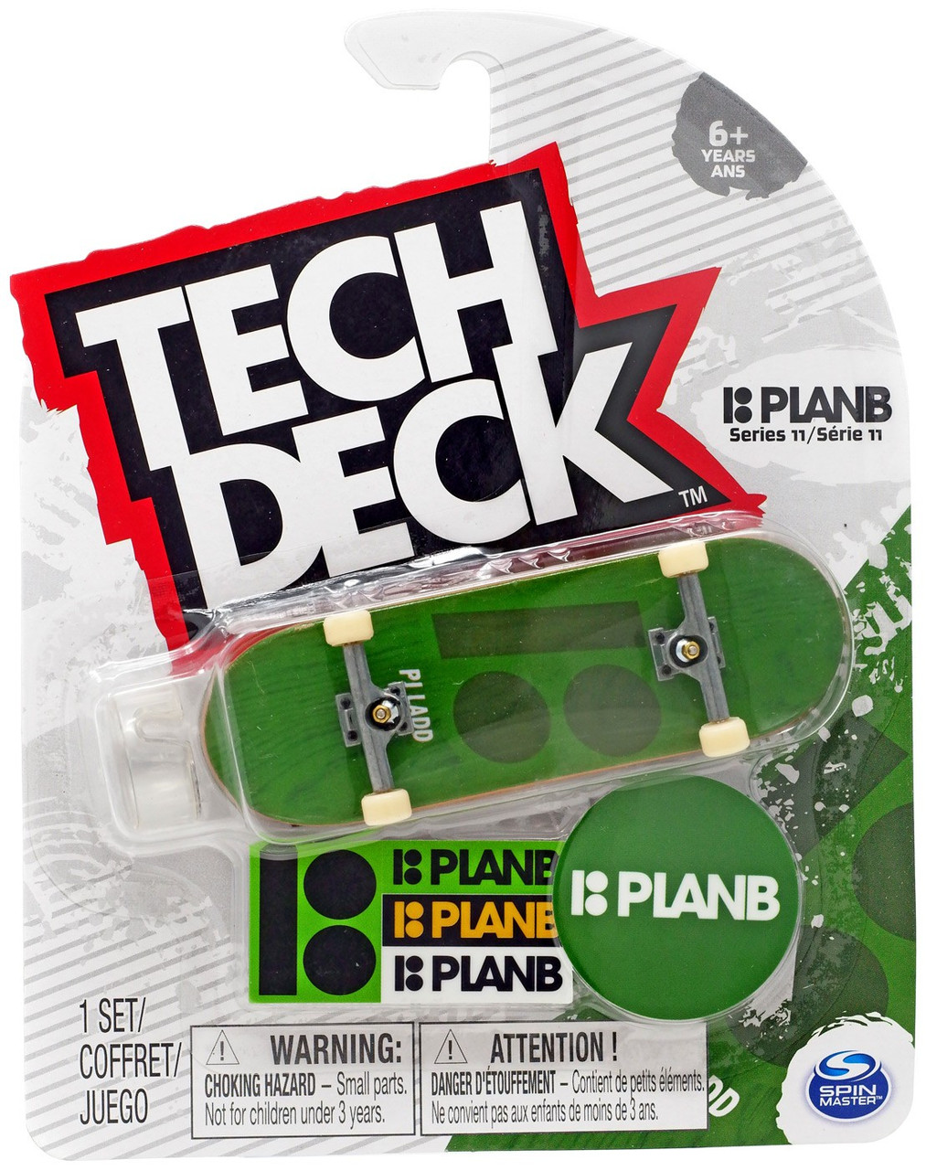 Tech Deck Series 11 PlanB 96mm Mini Skateboard Green Spin Master ToyWiz