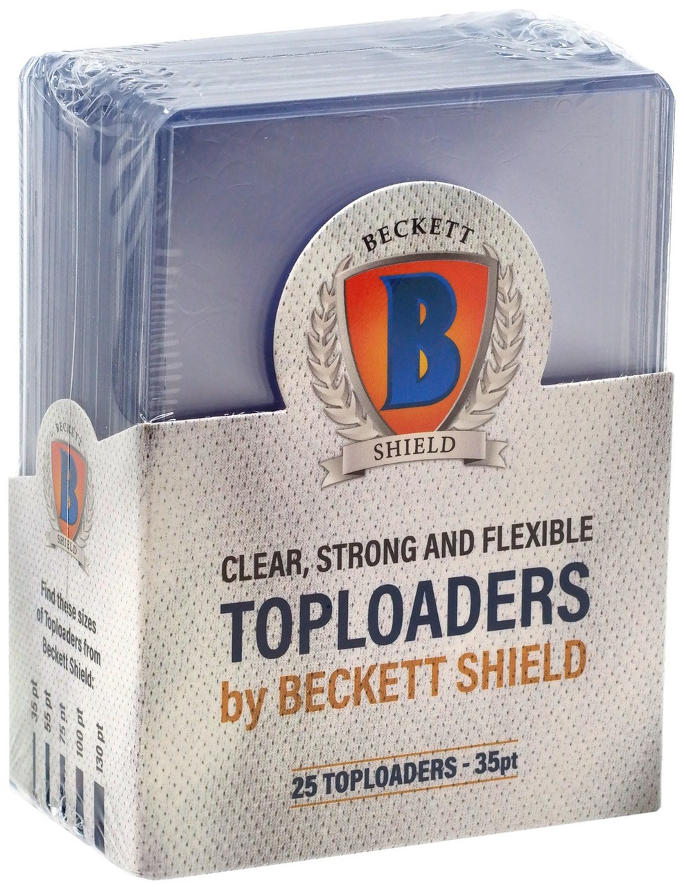 Beckett Shield Card Supplies 2 5 X 3 5 Toploader Card Holders 25 Count Arcane Tinmen Toywiz