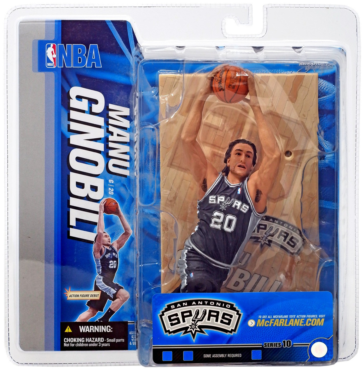 McFarlane Toys NBA San Antonio Spurs Sports Picks Series 10 Manu