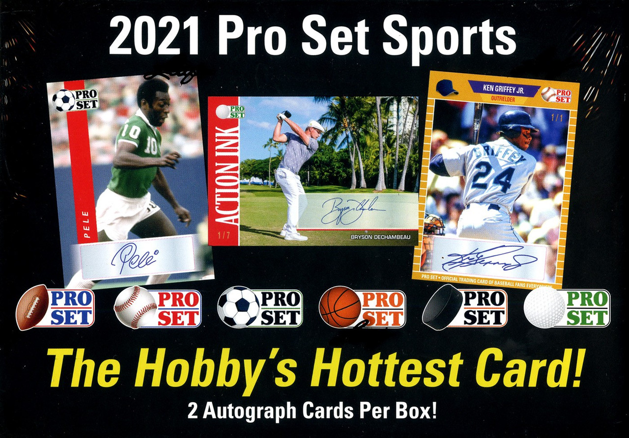 Leaf 2021 Pro Set Sports Trading Card HOBBY Box 2 Autographs ToyWiz