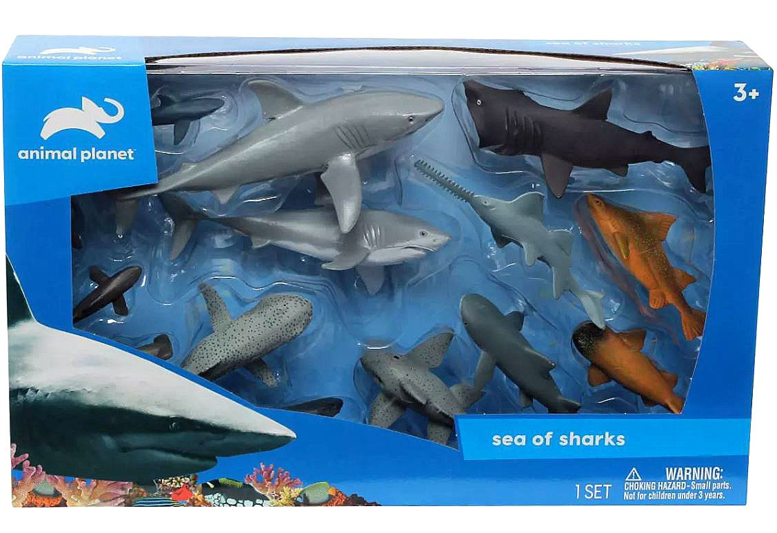 Animal Planet Sea of Sharks Exclusive 14-Piece Figure Play Set