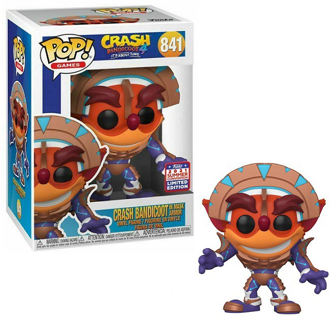 Gon Bops Crasher Deluxe 新品未使用 Funko Crash Bandicoot POP Games Crash Bandicoot in Mask Armor