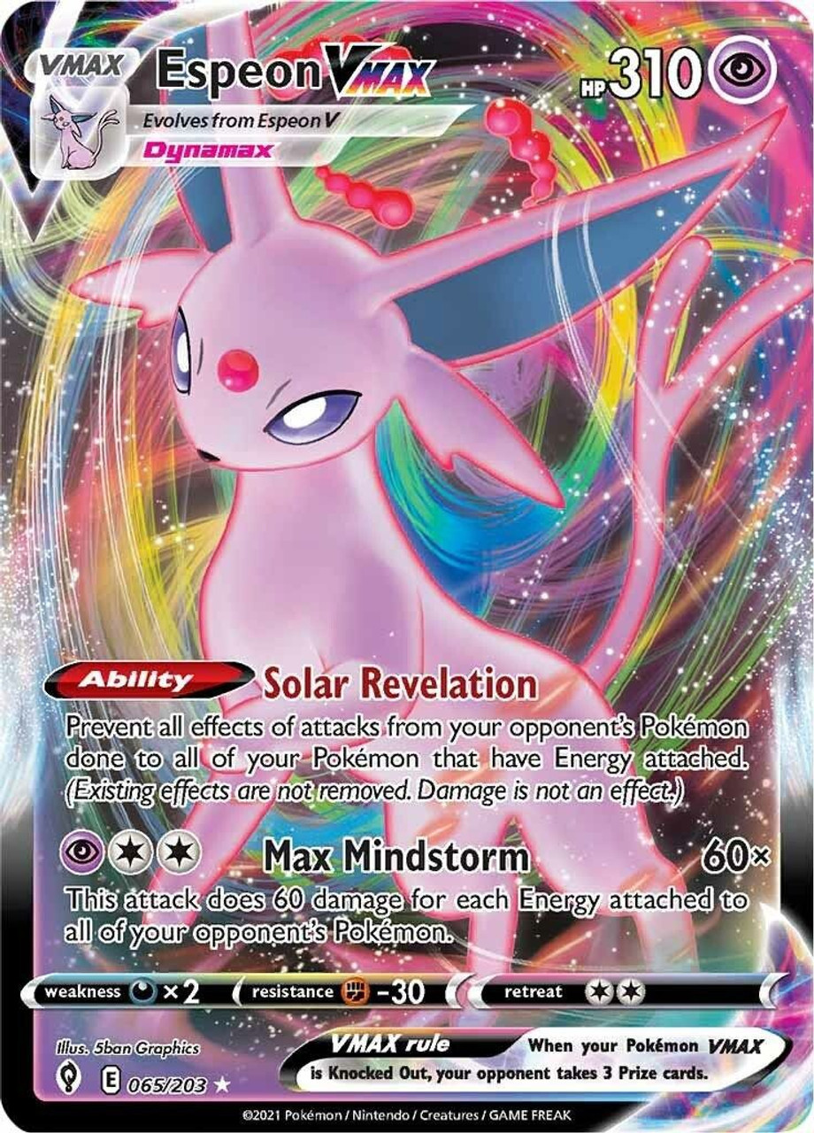 Pokemon Sword Shield Evolving Skies Single Card Ultra Rare Espeon VMAX Pokemon Sword Shield Evolving Skies Single Card Ultra Rare Espeon VMAX