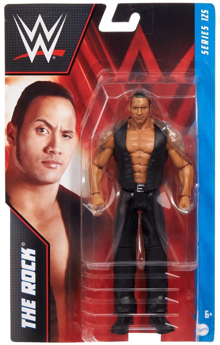 WWE Wrestling Series 125 The Rock 6 Action Figure Mattel Toys - ToyWiz