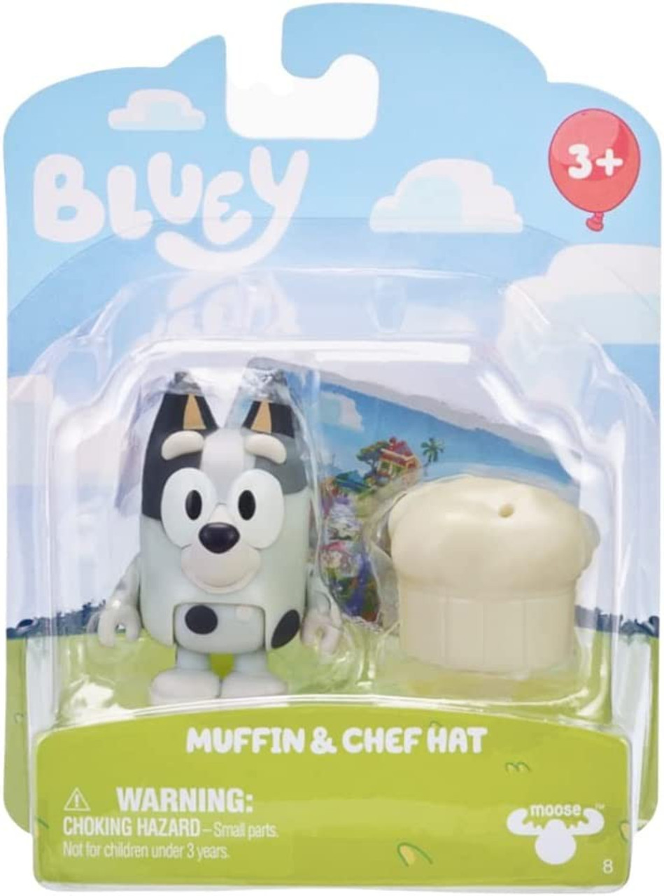 Bluey Muffin Chef Hat 3 Mini Figure Accessory Moose Toys - ToyWiz