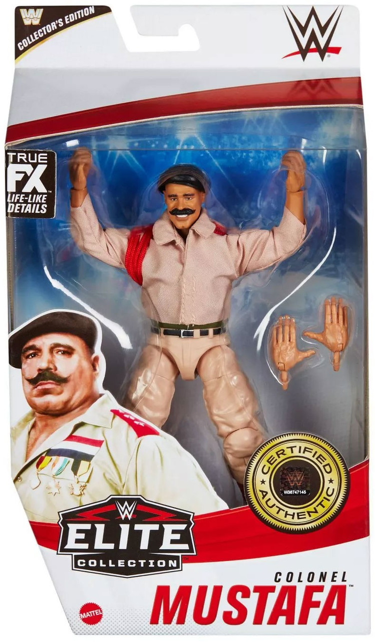 Wwe Wrestling Elite Collection Series 86 Colonel Mustafa Exclusive 7 Action Figure Mattel Toys Toywiz