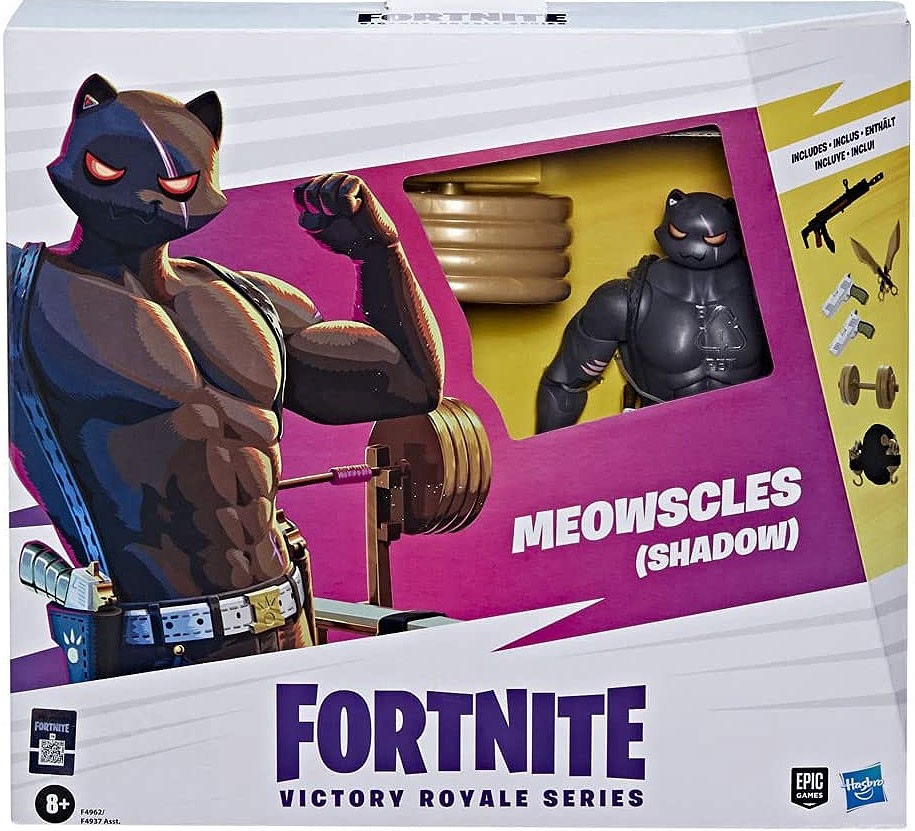 Fortnite Meowscles 6 Deluxe Action Figure Hasbro Toys - ToyWiz