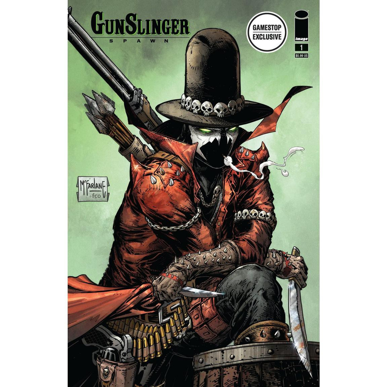 Image Comics Gunslinger Spawn Exclusive Comic Book 1 - ToyWiz