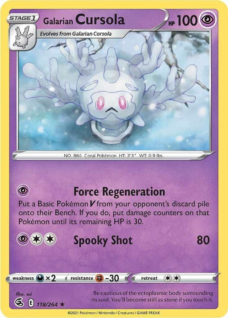 galarian corsola pokemon card 248/190 S The item may be similar but not exactly the same as the image (e.g Pokemon TCG Milcery 070/172 Galarian