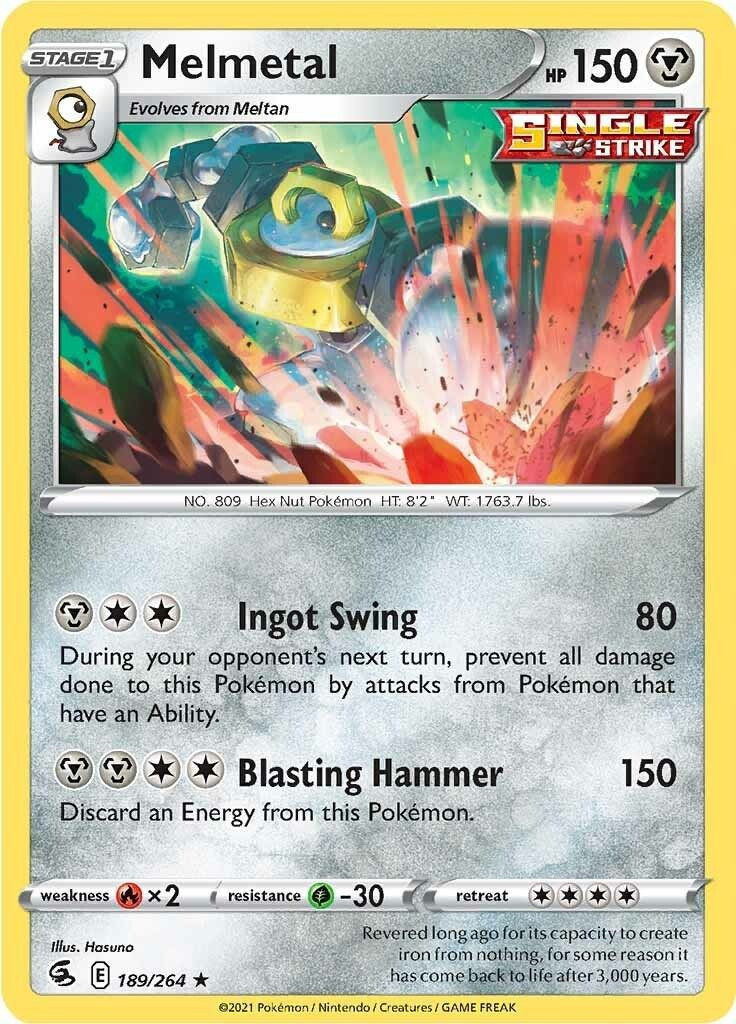 melmetal single strike pokemon card value - 104/142 - Stellar Crown Secret Rare Card Type Pokemon Trading Card Game Sword