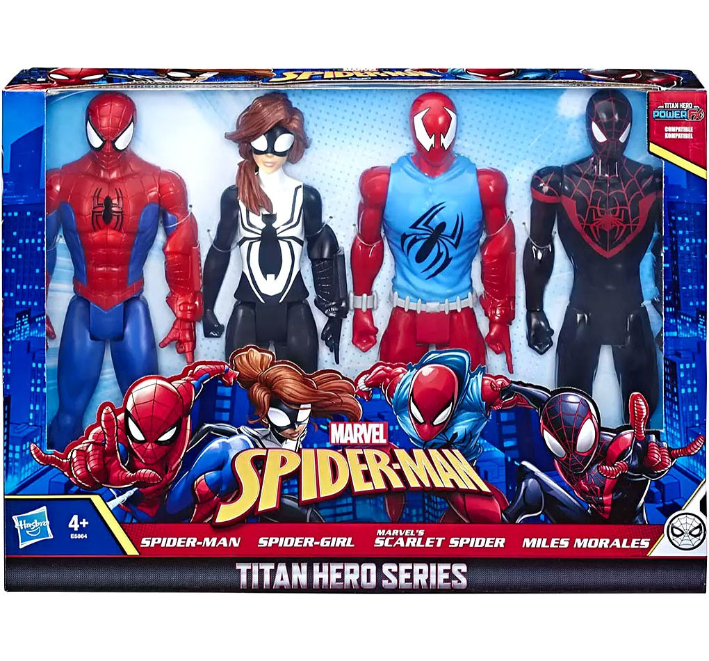 Marvel Titan Hero Series Spider-Man, Spider-Girl, Scarlet Spider
