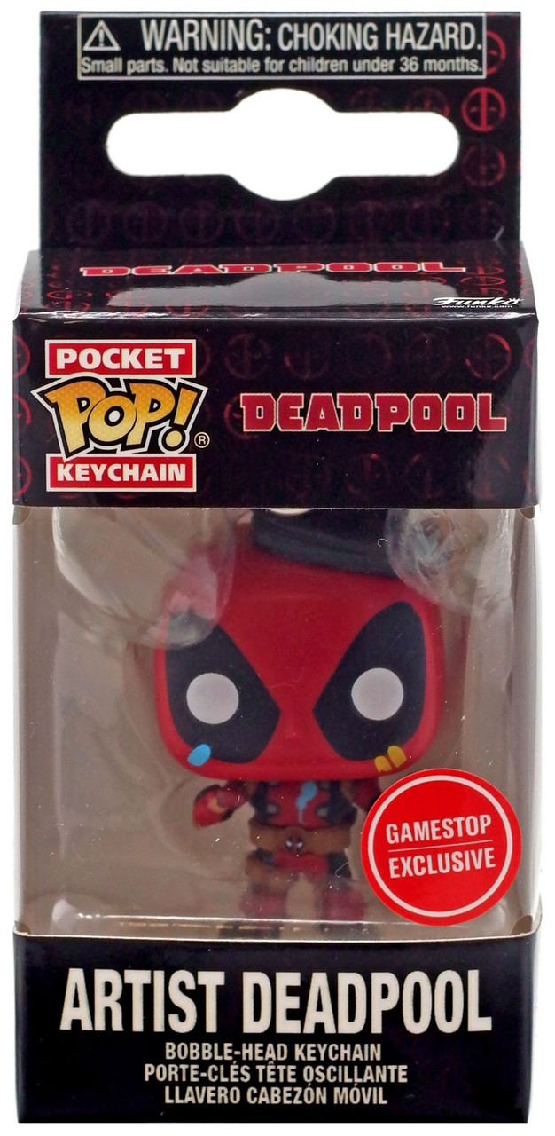 Funko Marvel Pocket POP Artist Deadpool Exclusive Keychain - ToyWiz