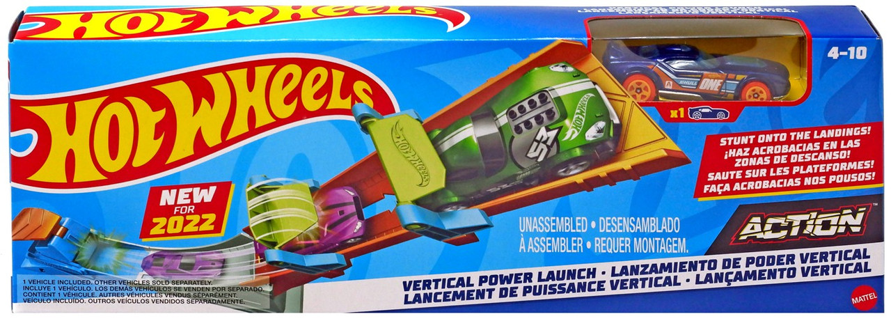 Hot Wheels Action Vertical Power Launch 164 Track Set Mattel Toys