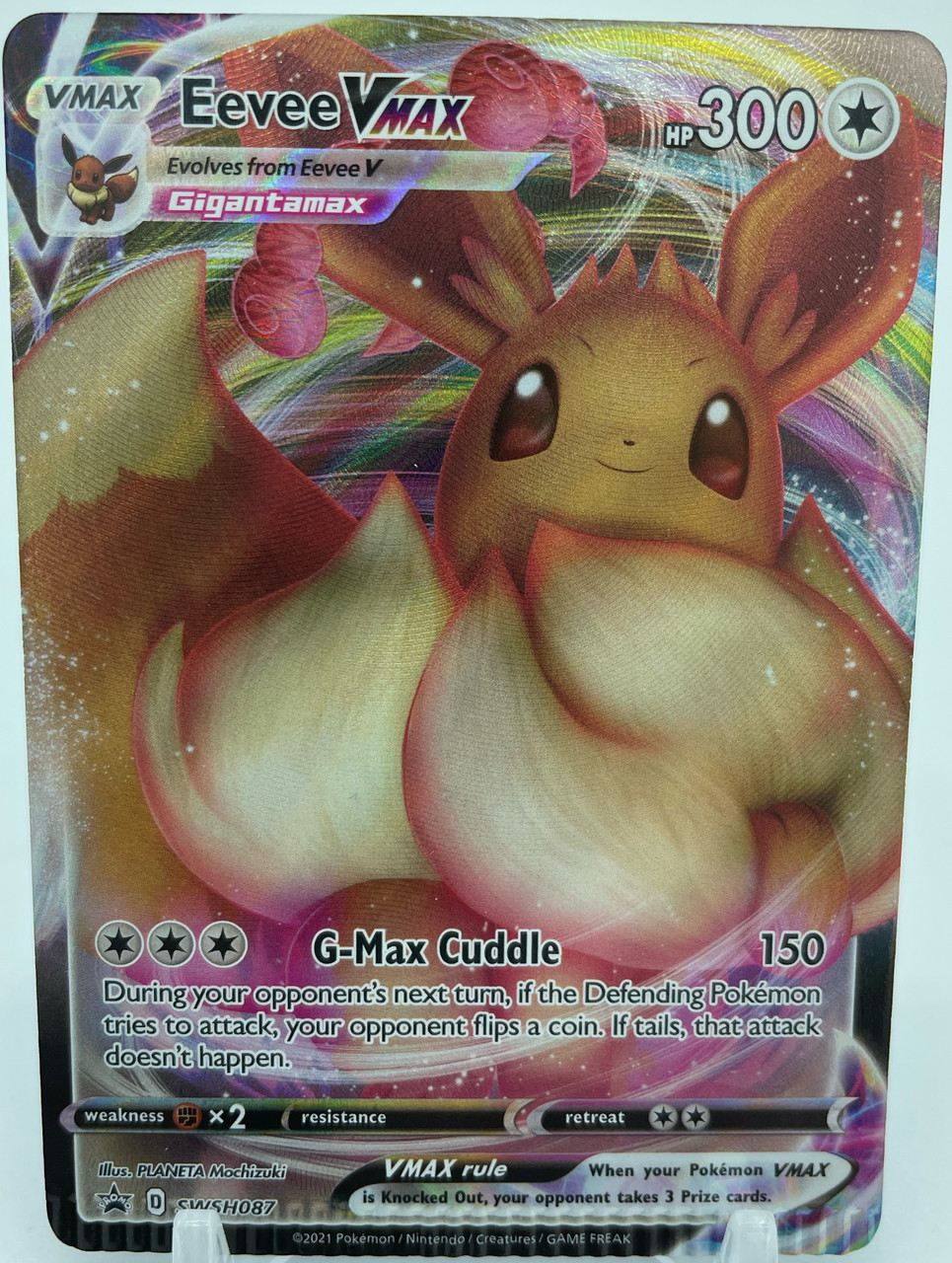 eevee pokemon card vmax Credit Card Skin Perfect for competitive play or displaying as a prized possession 2021 Pokemon Japanese Sword &