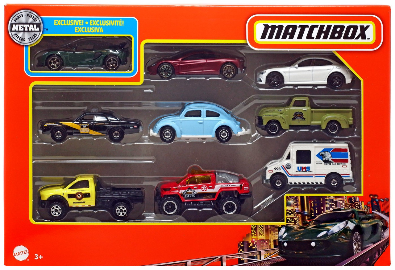 Matchbox Matchbox Diecast Car 9-Pack Version 2 Mattel - ToyWiz