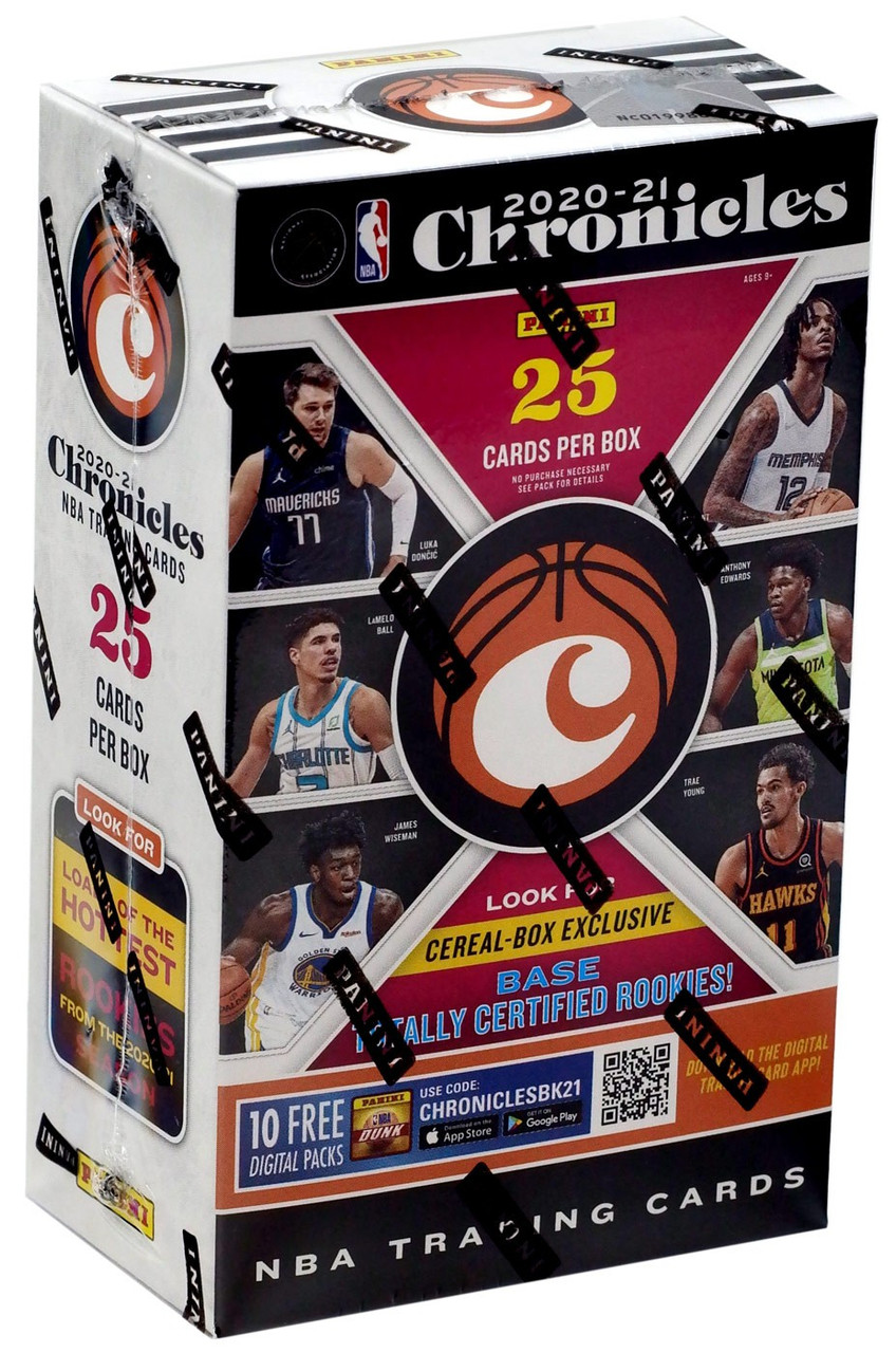 NBA Panini 2020-21 Chronicles Basketball Trading Card CEREAL Box