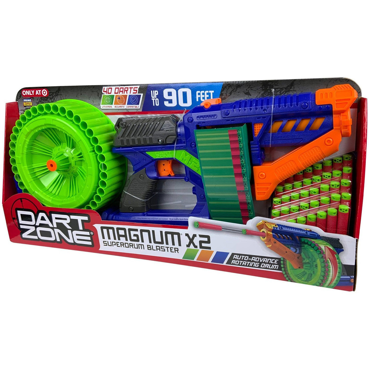 DART ZONEマグナム SUPERDRUM 新品 Dart Zone Magnum X2 Superdrum Blaster Exclusive Prime Time - ToyWiz