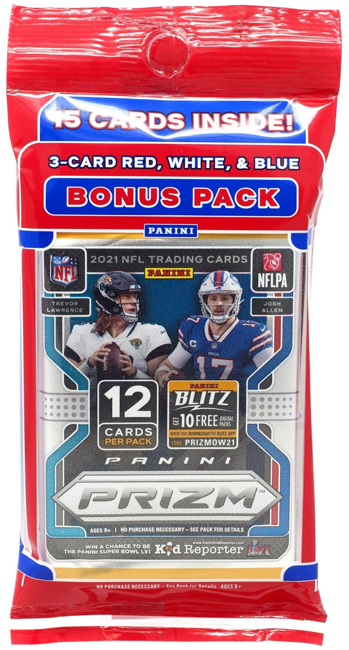 NFL Panini 2021 Prizm Football Trading Card CELLO Multi-Pack Pack
