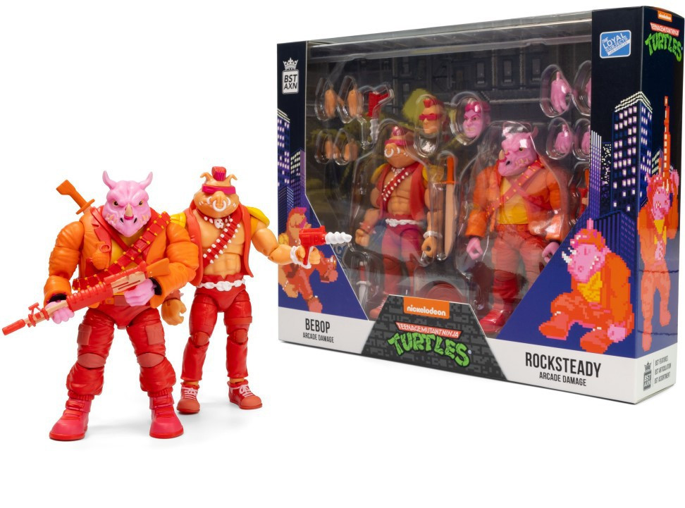 Teenage Mutant Ninja Turtles BST AXN Bebop Rocksteady 5 Action