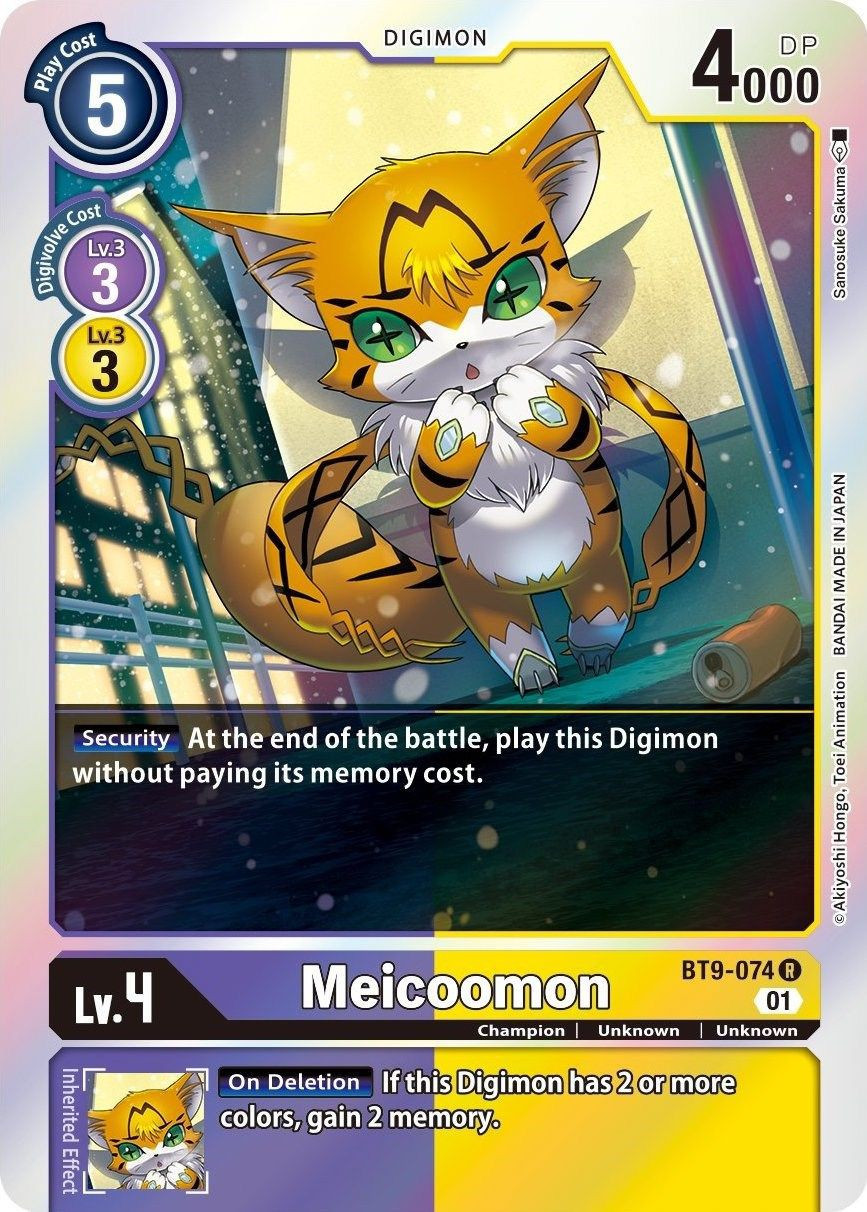 Digimon X-Record Single Card Rare Meicoomon BT9-074 - ToyWiz