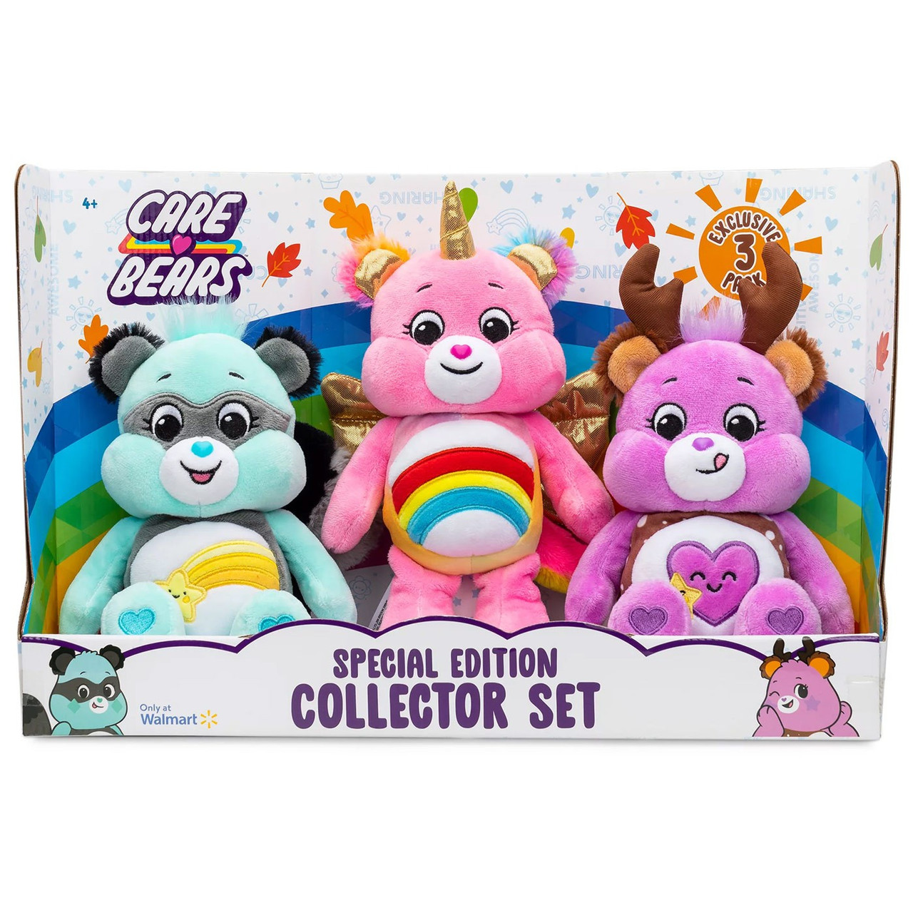 Care Bears 40th Anniversary Take Care Bear, Cheer Bear Wish Bear
