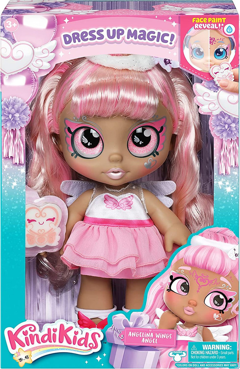 Kindi Kids Dress Up Magic Angelina Wings Angel Doll Moose Toys