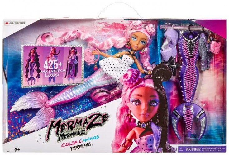 Mermaze Mermaidz Color Change Fashion Fins Morra Doll MGA