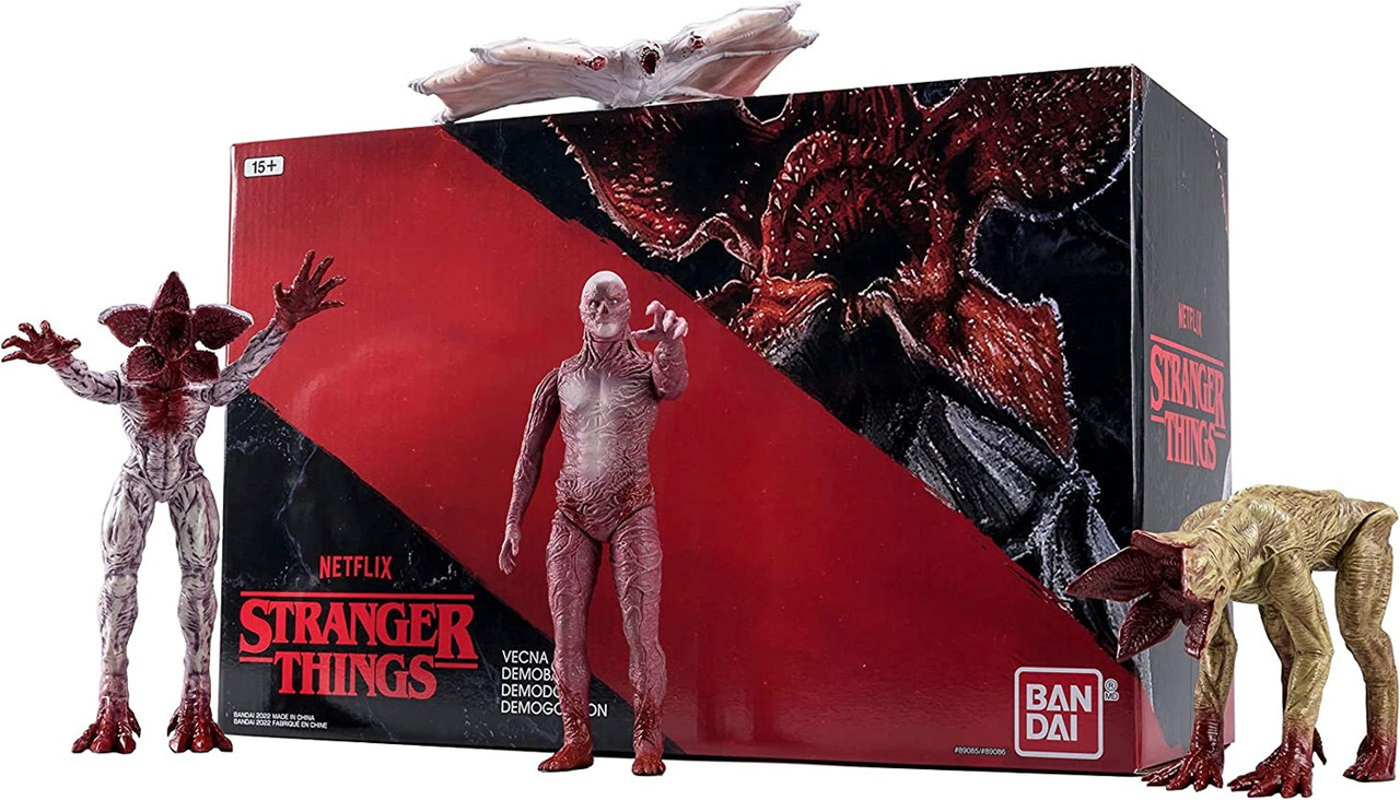 Stranger Things Bloody Vecna, Demogorgon, Demodog, Demobat