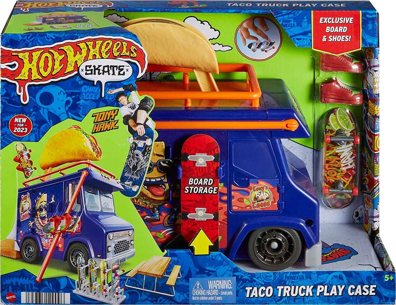 ホットウィール TACO TRUCK PLAY CASE Hot Wheels Skate Taco Truck 164 Play Case Mattel Toys - ToyWiz
