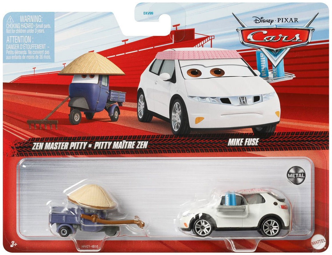 Disney Pixar Cars Cars 3 Metal Zen Master Pitty Mike Fuse 155