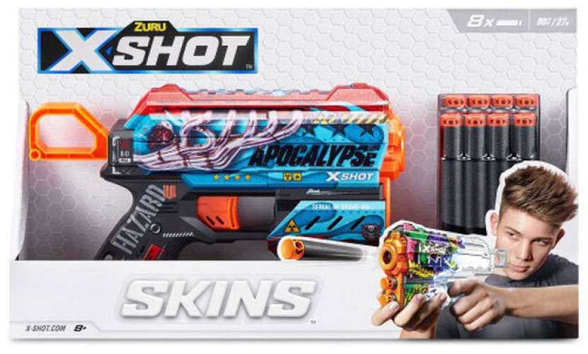 X-Shot Skins Flux Apocalypse Blaster Zuru Toys - ToyWiz