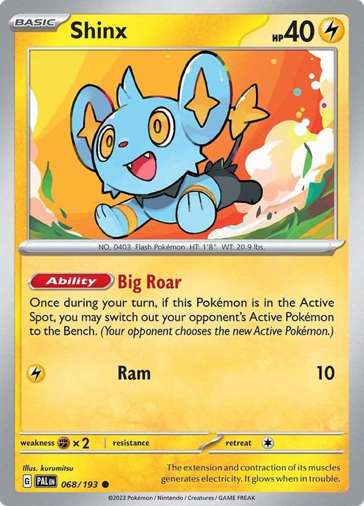Pokemon Trading Card Game Paldea Evolved Single Card Common Shinx