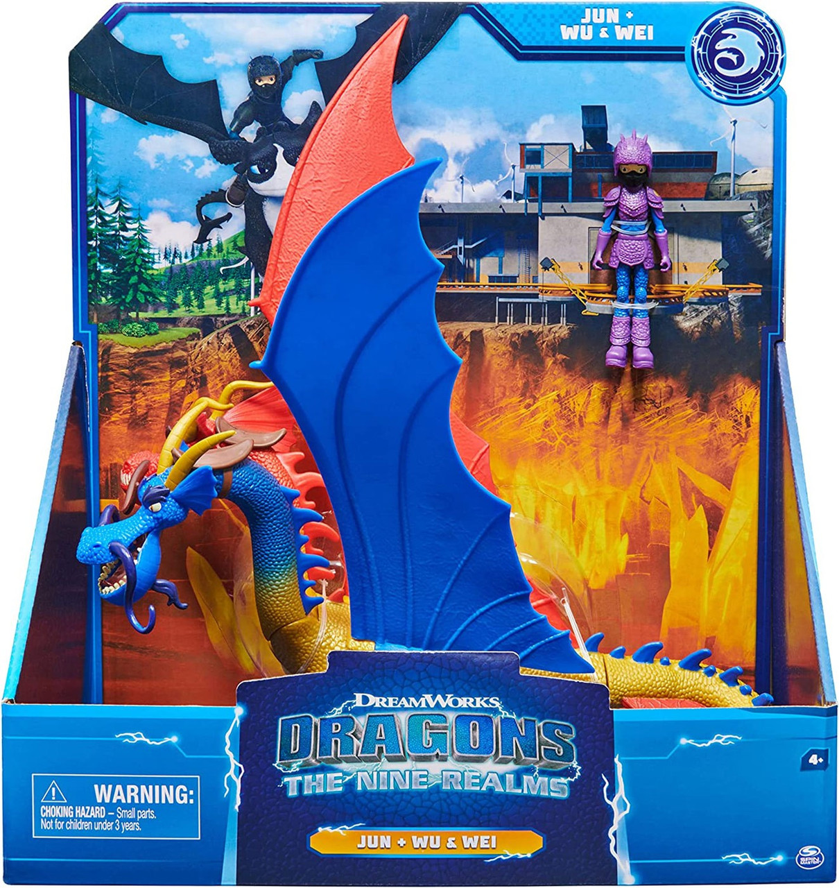Dragons The Nine Realms Jun Wu Wei Action Figure Set Spin Master