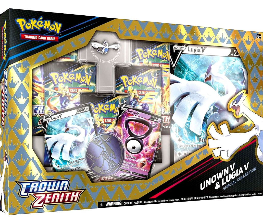 Pokemon Crown Zenith Unown V Lugia V Exclusive Special Collection