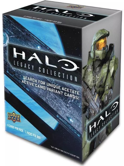 Halo Upper Deck Legacy Collection Trading Card BLASTER Box 7 Packs