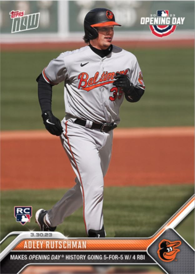 MLB Baltimore Orioles 2023 NOW Baseball Single Card Adley