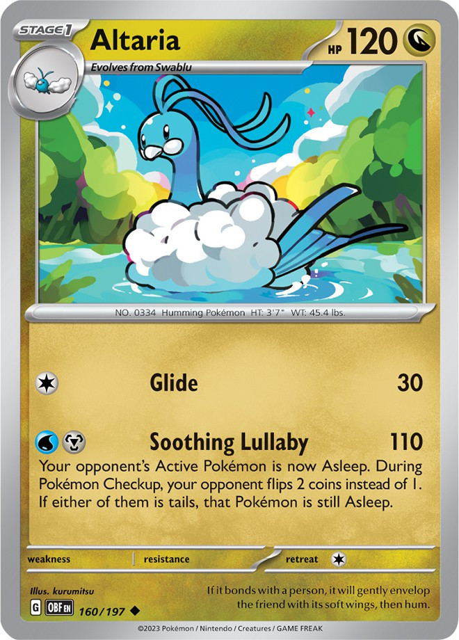 altaria pokemon card silver tempest Graded: TG11/TG30 (2022) Holo CGC Pristine 10 Evolves from Swablu Type Pokemon Trading Card Game Obsidian