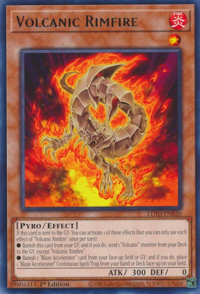 YuGiOh Trading Card Game Legendary Duelists Soulburning Volcano