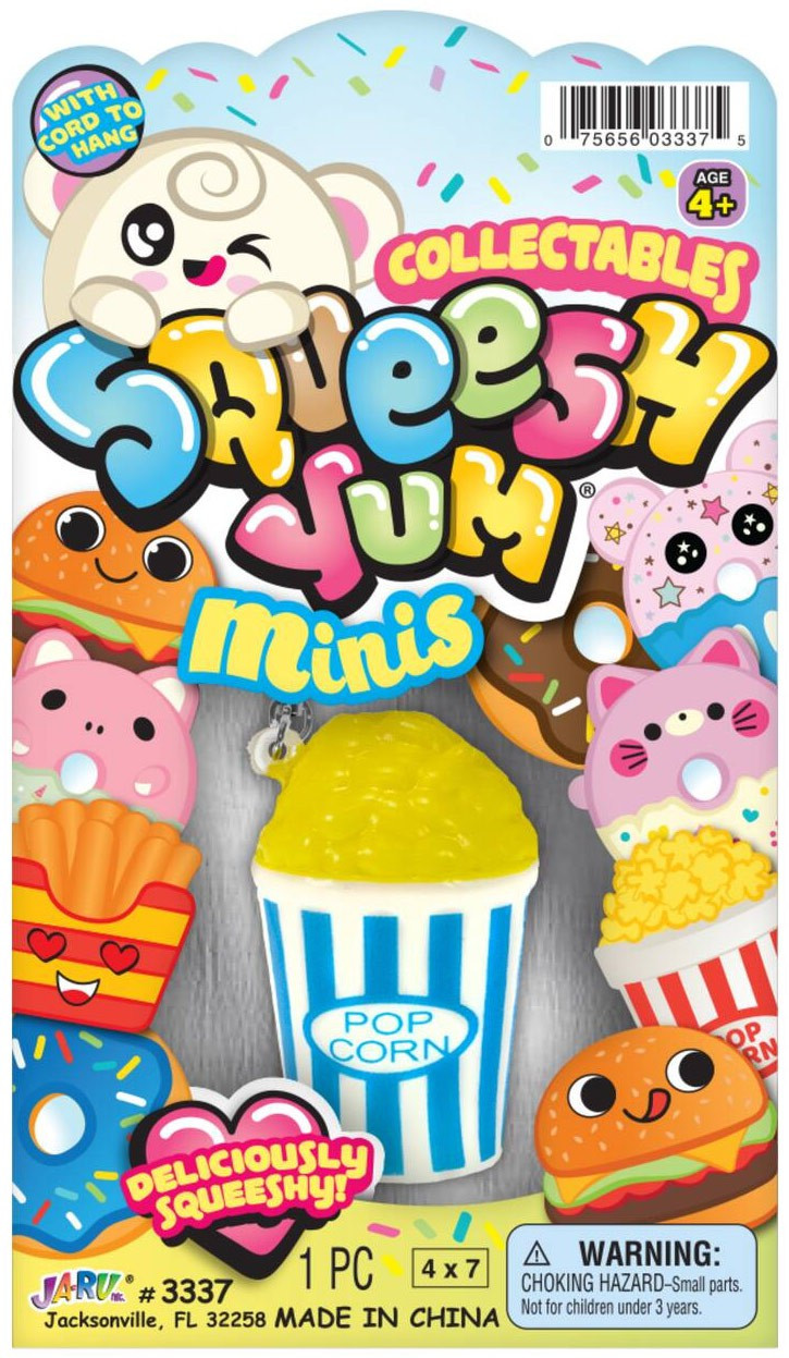 Squeesh Yum Minis Popcorn Mini Squeeze Toy RANDOM Color Ja-Ru - ToyWiz