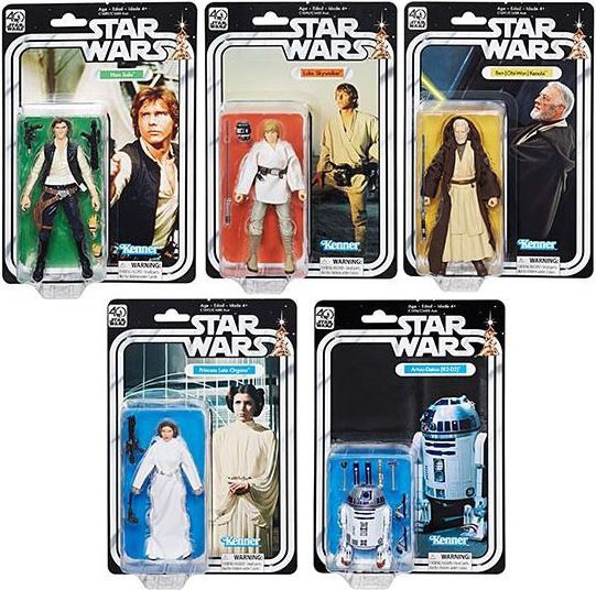 Star Wars Black Series 40th Anniversary Wave 1 Luke, Leia, Han