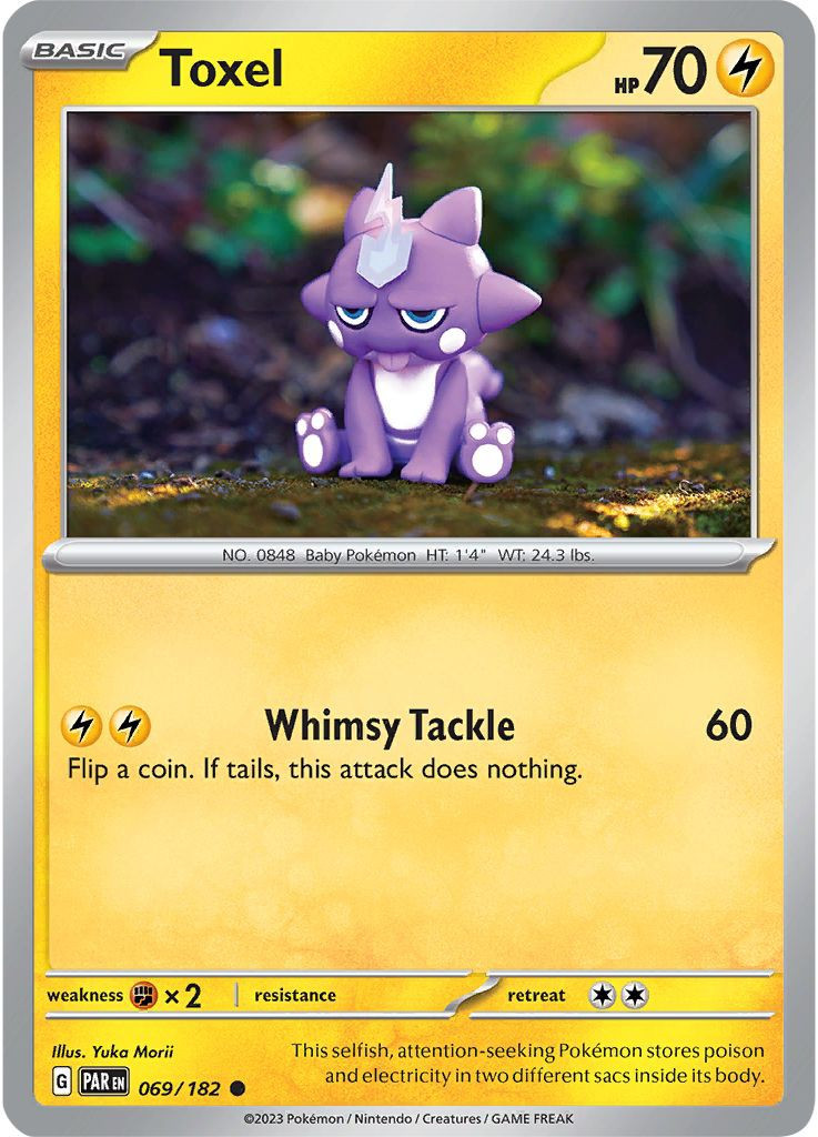 Pokemon Trading Card Game Paradox Rift Single Card Common Toxel 69