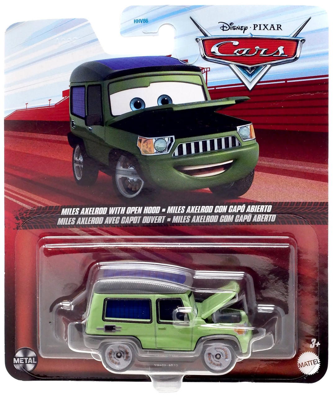 Disney Pixar Cars Metal Miles Axelrod 155 Diecast Car with open