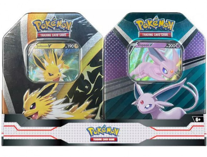 pokmon trading card game: eevee evolutions tin vaporeon v Tin: just waiting to be opened and added to your collection. Pokmon TCG: Eevee Evolutions Tin