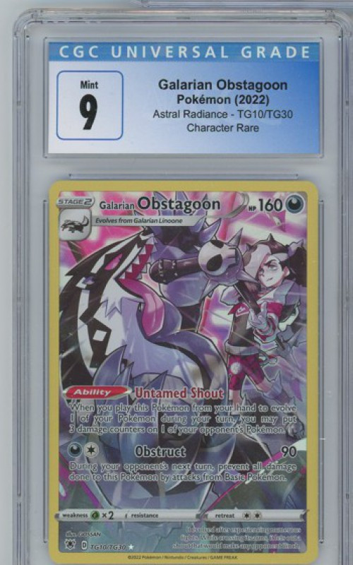 galarian obstagoon pokemon card TG10/TG30 During your opponents next turn Pokemon Card Galarian Obstagoon Holo
