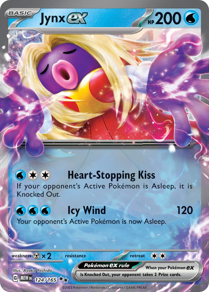 Pokemon Scarlet Violet 151 Single Card Double Rare Jynx ex 124