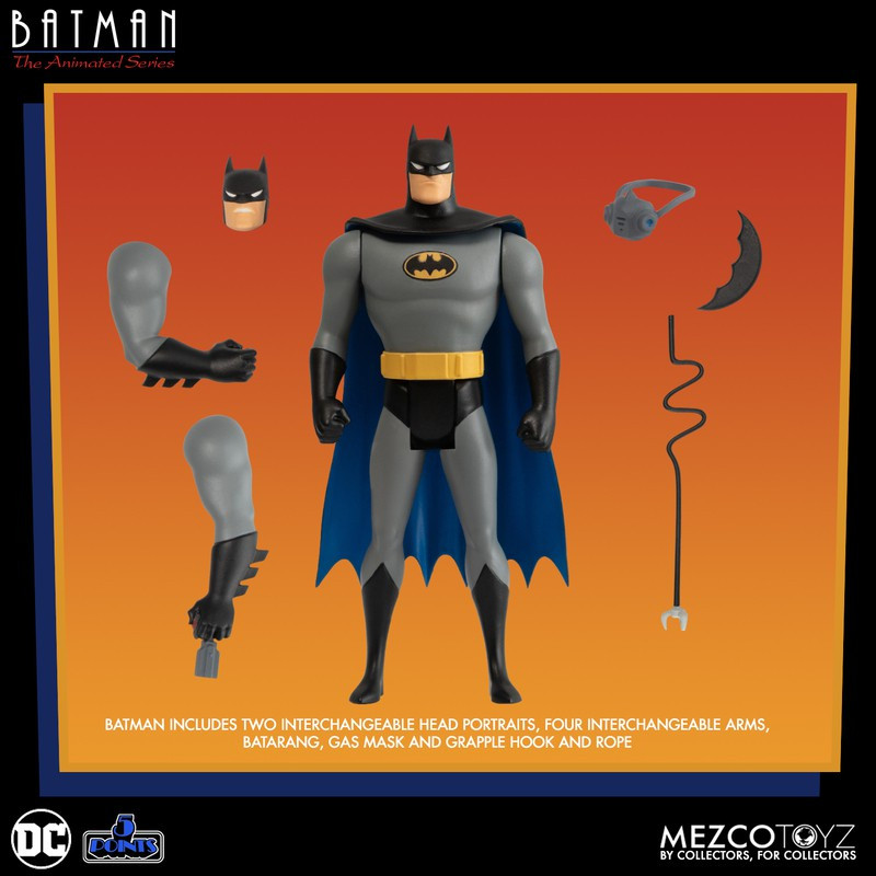 DC 5 Points Series 1 Batman 3.75 Action Figure Batman The Animated