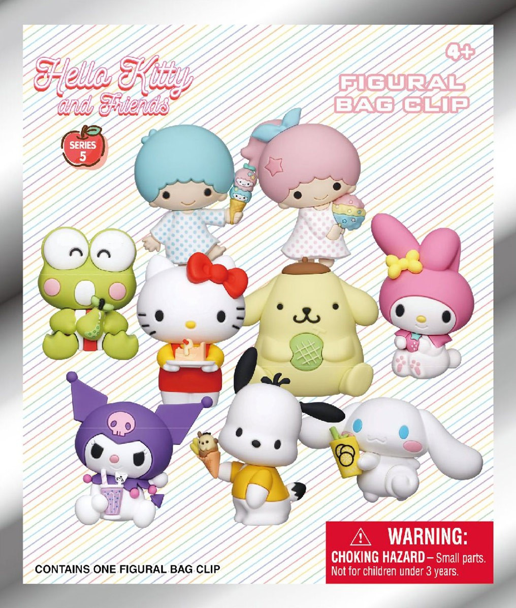 Sanrio Hello Kitty ぬいぐるみ 5点セット Sanrio 3D Figural Foam Bag Clip Hello Kitty Friends Series 5