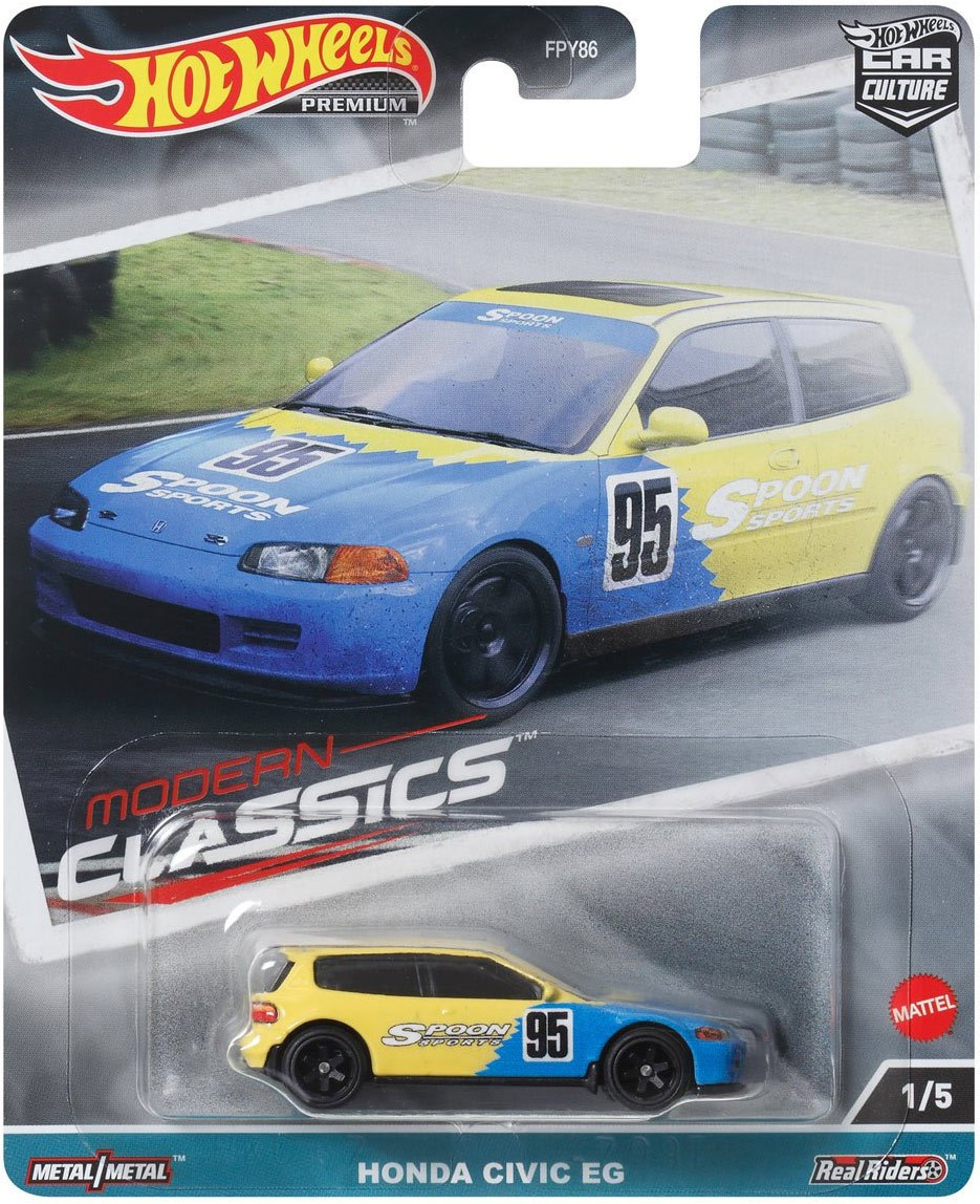 Hot Wheels Premium Car Culture Honda Civic EG 164 Die Cast Car